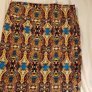 Lularoe cassie printed skirt